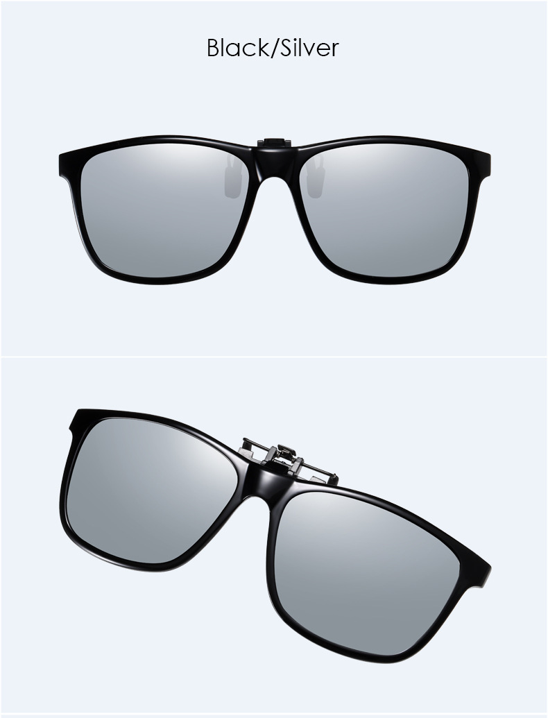 偏光太阳镜夹片翻式夹片 近视驾驶墨镜TR90男女夜视镜片 3019详情11