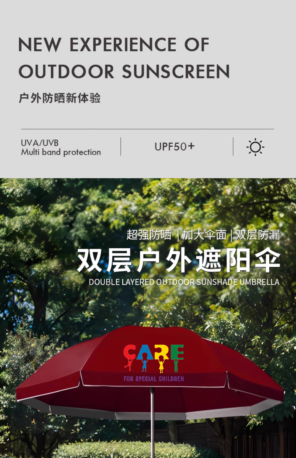 Custom-made large outdoor sunshade umbrellas, wholesale courtyard umbrellas, printed advertising umbrellas, stall umbrellas, double-layer sun protection umbrellas pic 3