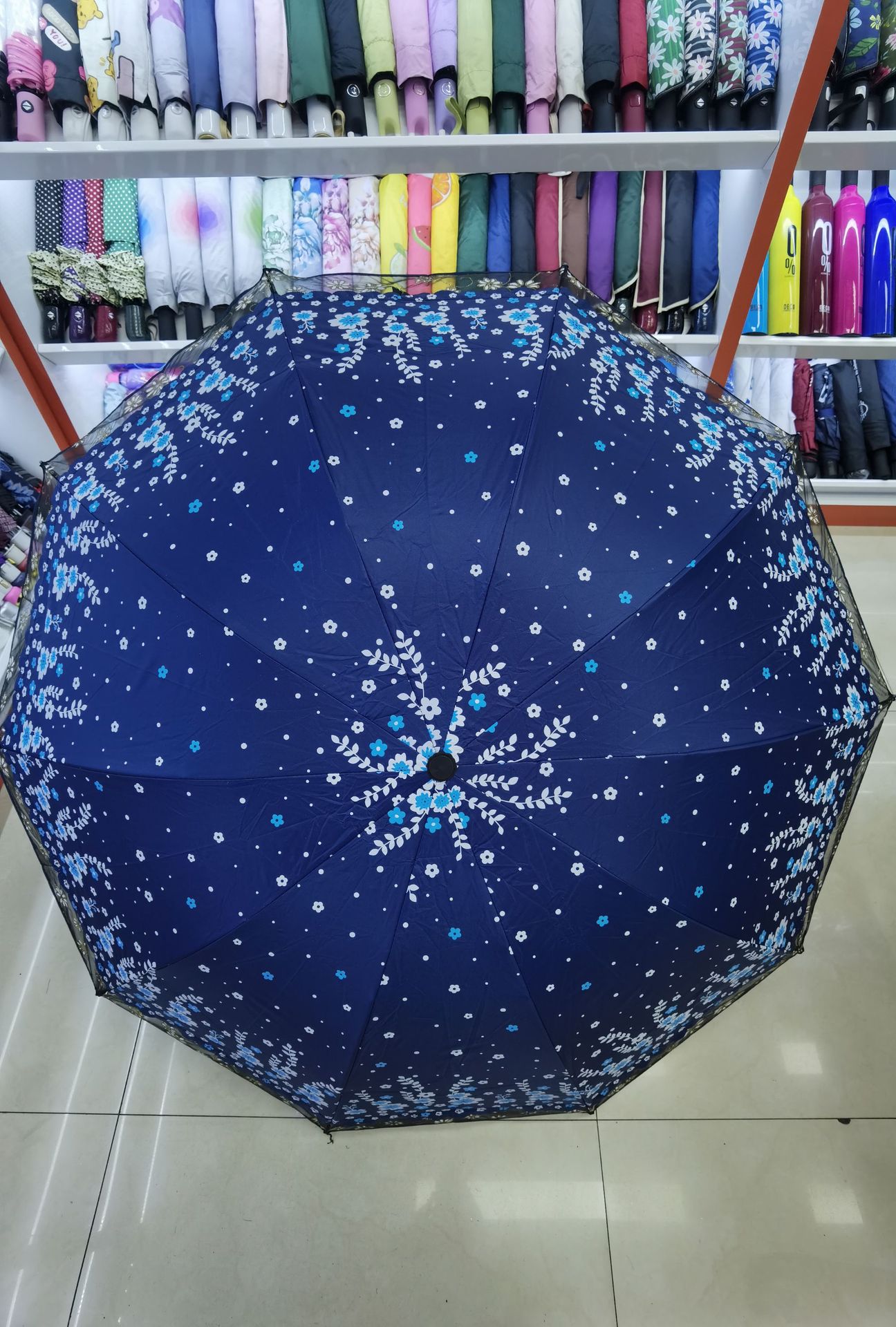 10 Bone lace lace umbrella for girls, high appearance level, black rubber sunshade, all-weather and all-weather sunshade umbrella, thickened and enlarged pic 4