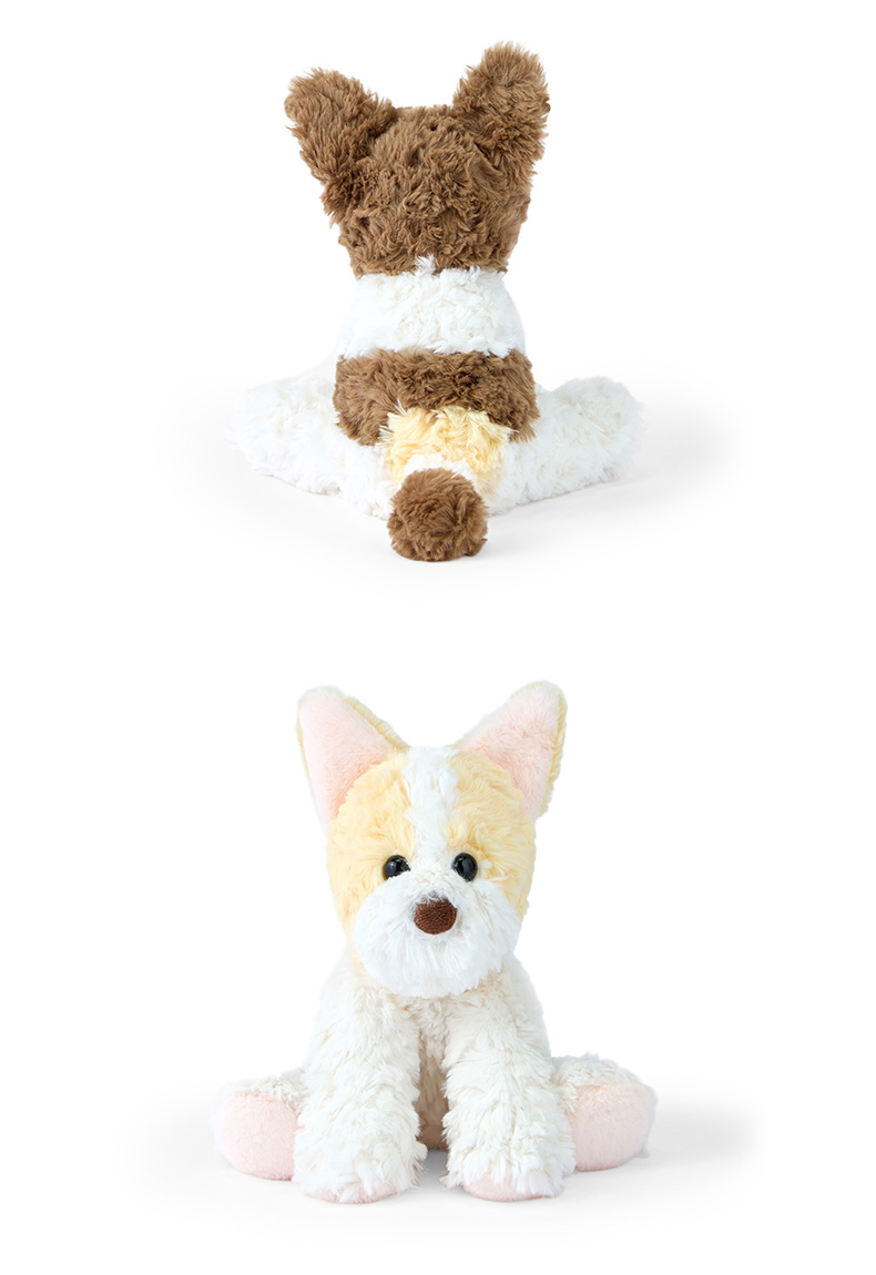 多爱原创新款坐姿猎狐梗毛绒玩具公仔可爱狗狗安抚哄睡布娃娃批发详情5