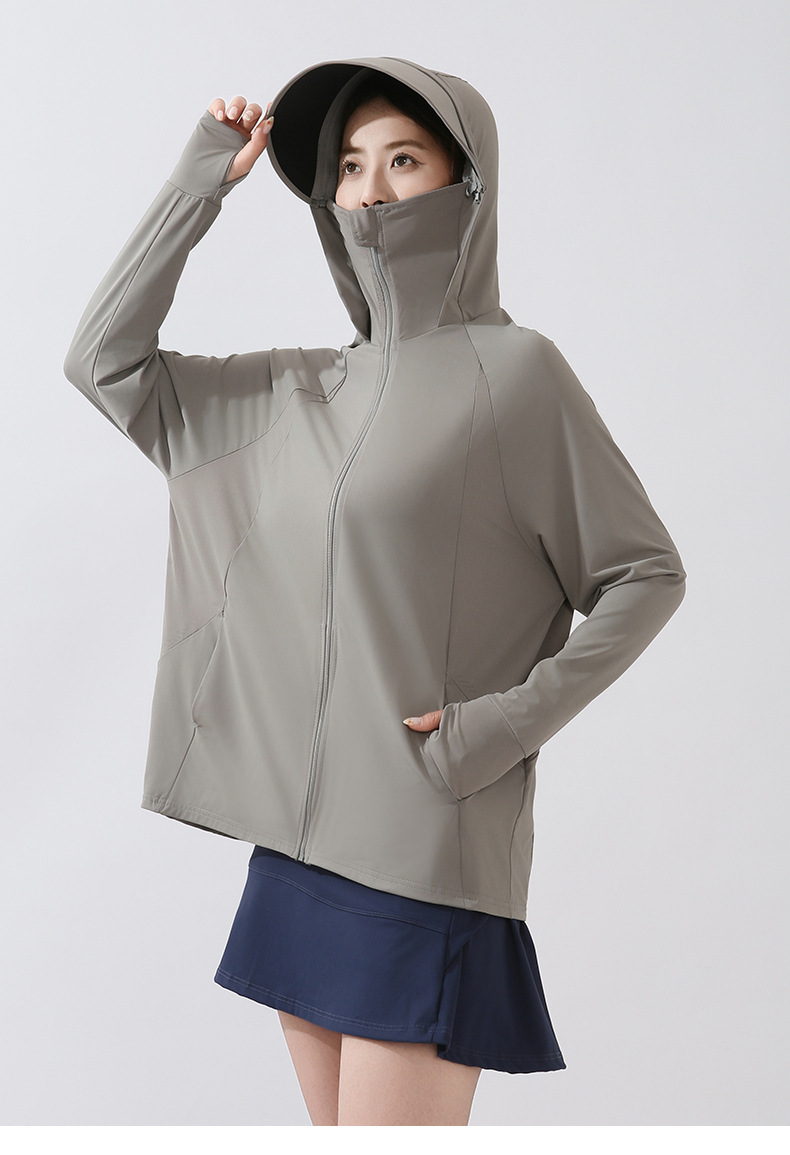 This is the same style of summer outdoor sun-protective clothing for both men and women. It is a loose and large-sized sun-protective garment with ice silk pic 50