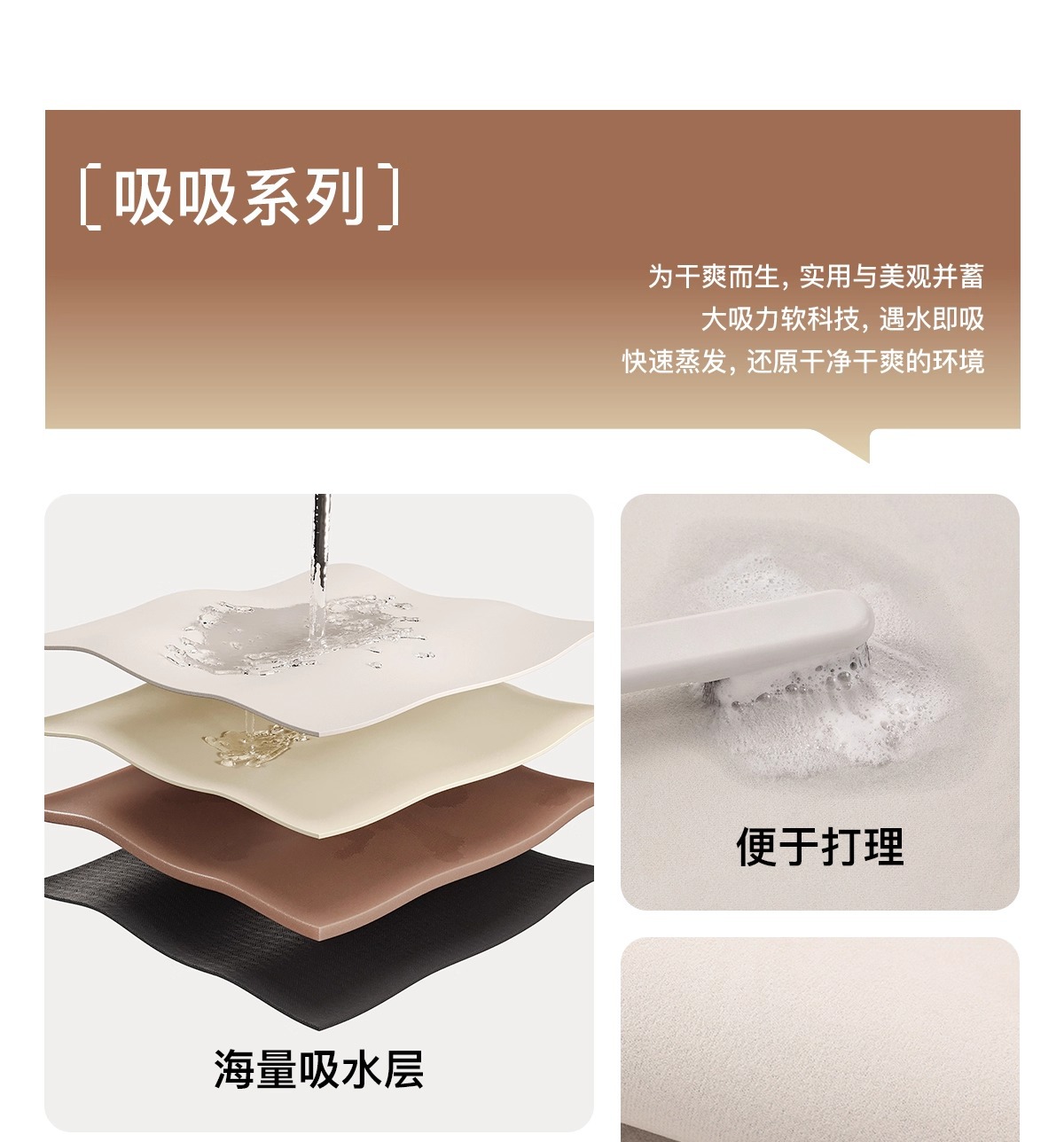 Bathroom floor MATS, diatom mud anti-slip and water-absorbing soft MATS, bathroom and kitchen floor MATS, bathroom door, toilet carpet pic 2