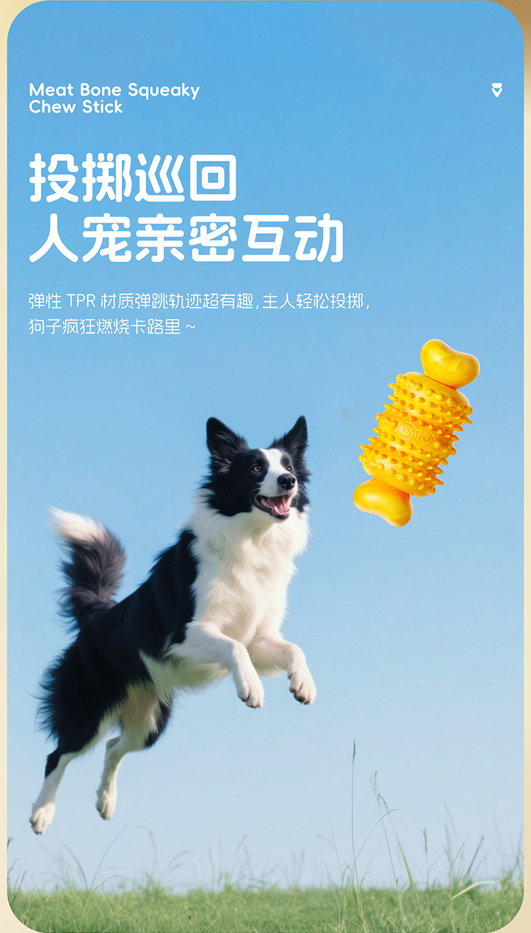 热销狗狗啃咬玩具新款宠物耐撕咬仿真骨头宠物磨牙洁齿棒宠物用品详情5