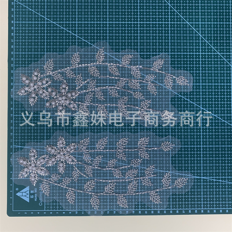 Silver tube bead floral collar clothing accessories, collar flower accessories and accessories pic 7