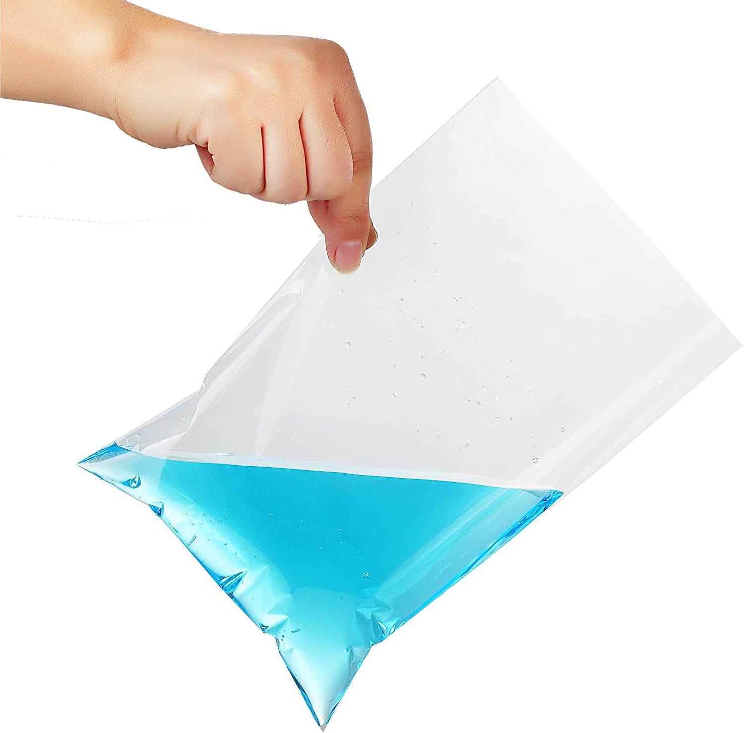 现货平口袋开口pp袋透明塑料袋opp袋糖果棒棒糖饰品包装袋带扎丝详情9