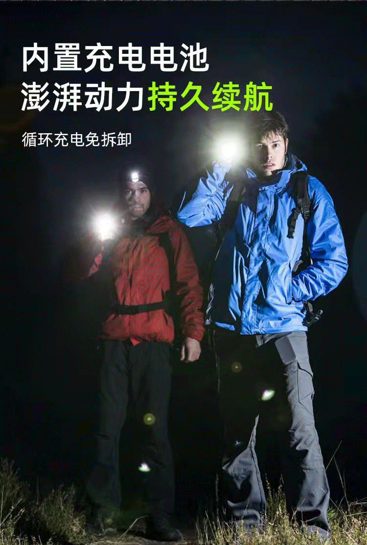 The COBXTE portable flashlight mini clipper is a high-brightness red light warning lighting fixture for outdoor use at night, featuring a incandescent miniature bulb pic 12