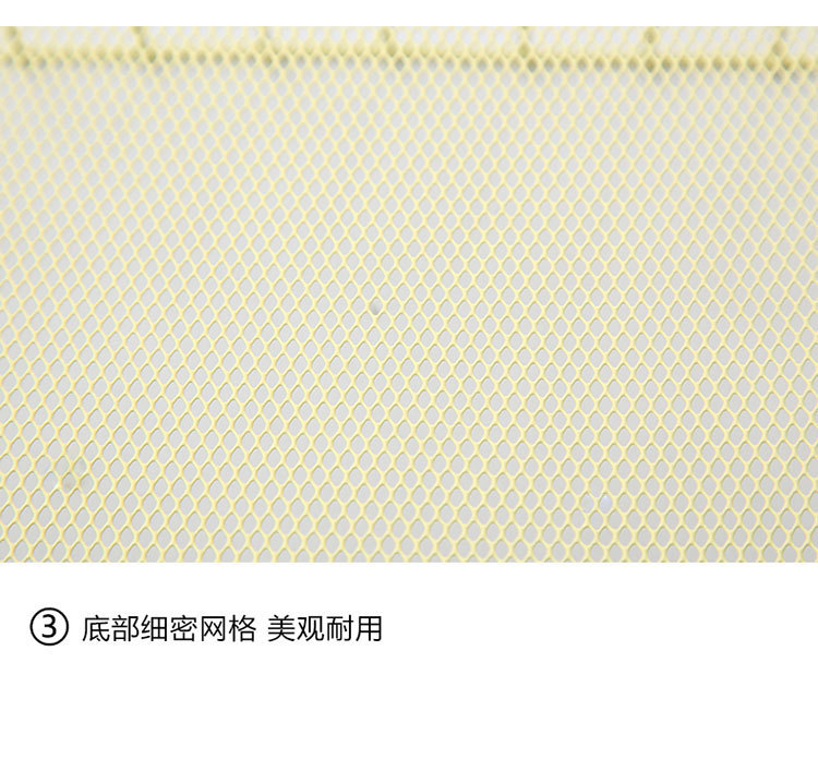 北欧铁艺桌面蓝零食杂物收纳框桌面少女心篮子网格宿舍收纳置物框详情11