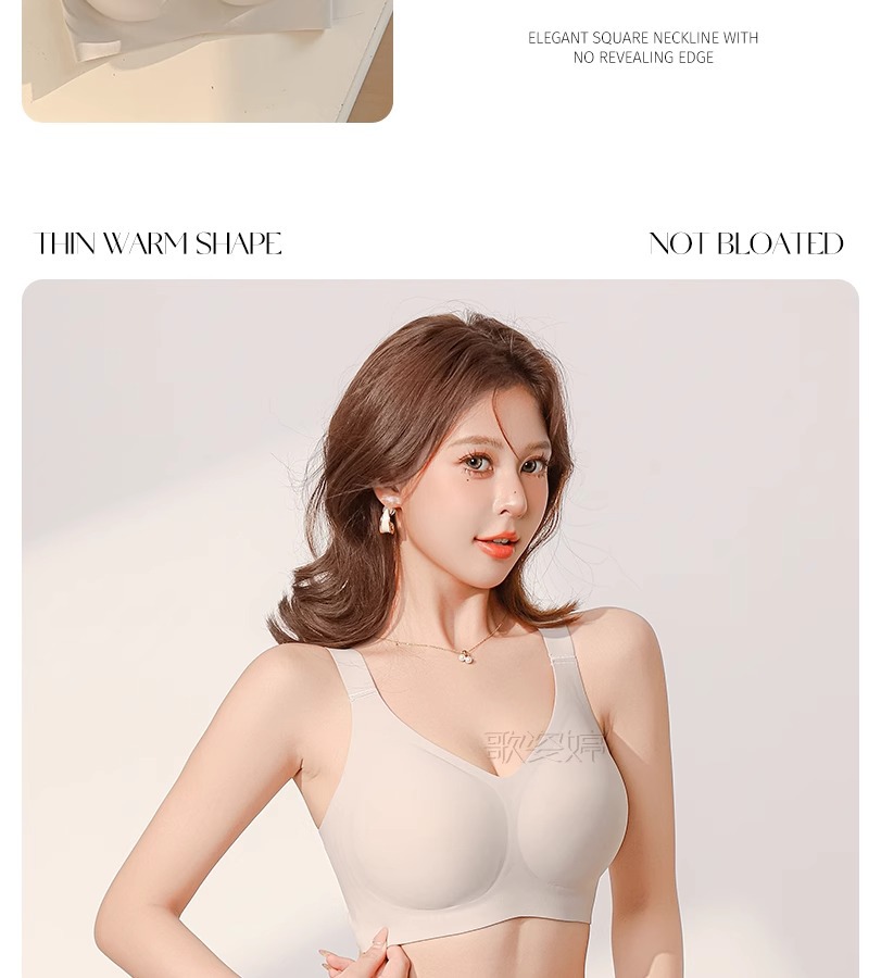 无痕内衣女大胸显小聚拢全罩杯薄款防下垂收副乳大码塑型文胸罩夏详情25