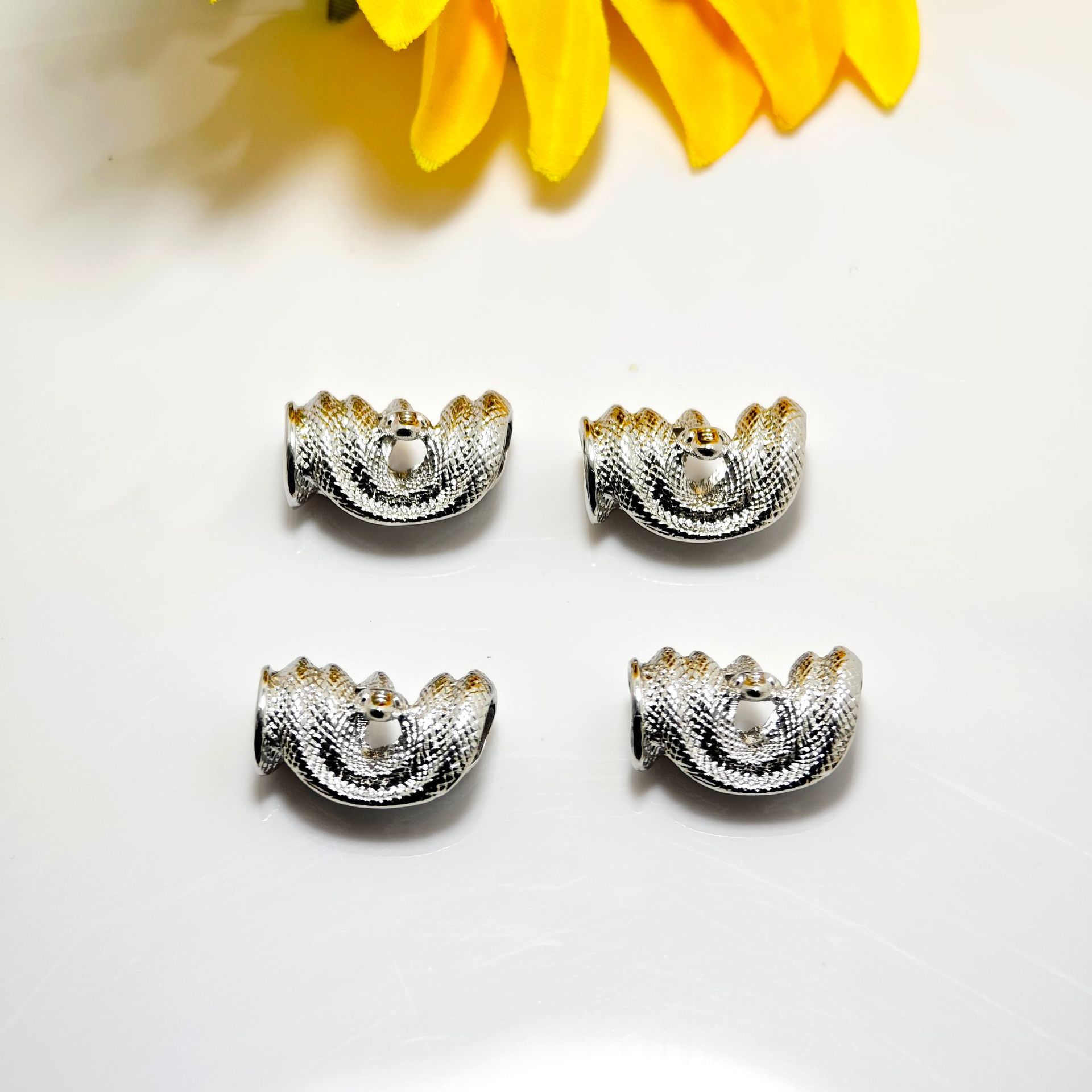 强保色18K包金生肖蛇隔珠多圈蛇形串珠吊坠diy水晶珍珠首饰品配件详情16