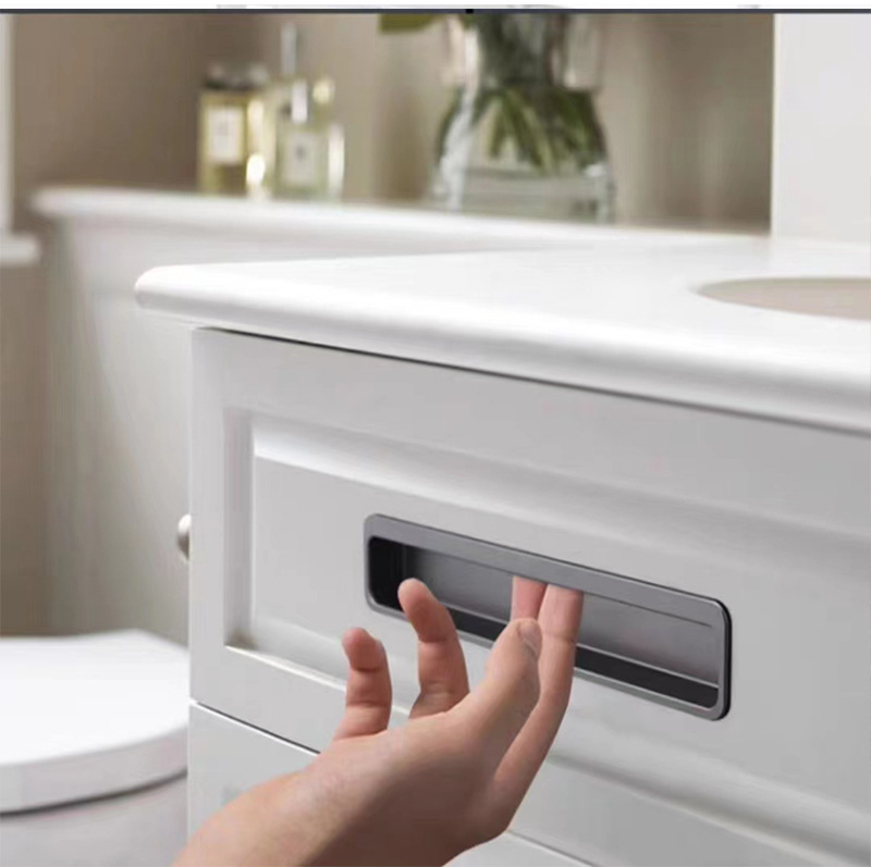 隐形暗拉手推拉门加长隐藏把手衣柜门扣槽凹槽嵌入式内嵌暗扣拉手详情5