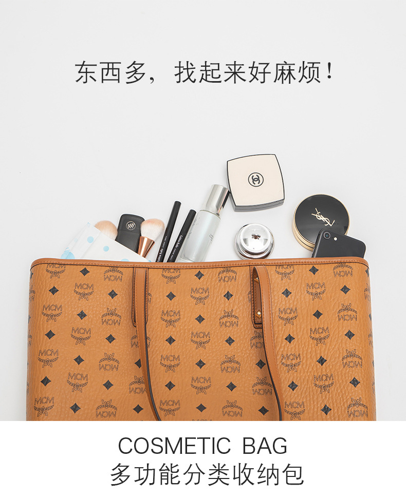 化妆包大容量ins风高颜值时尚内胆包双拉链手提整理收纳袋包中包详情2