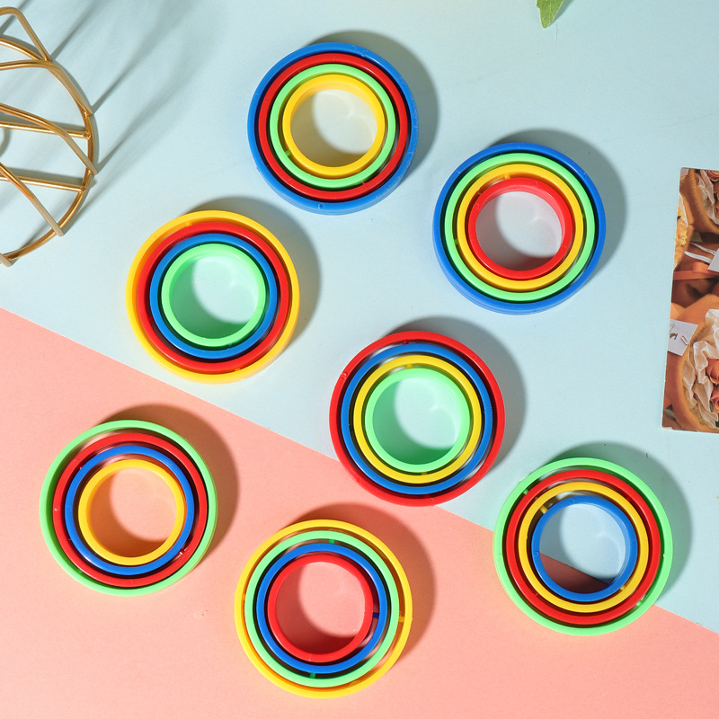 Cross-border creative radish ring inertial universal gyroscope rotating finger gyroscope magic intelligence toy manufacturer wholesale pic 3