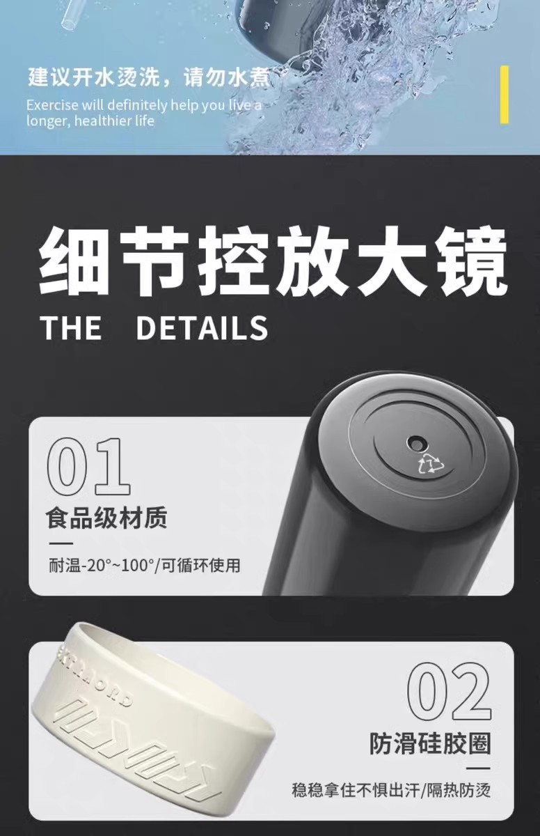 New 2024 model water cup for boys, a large-capacity plastic double-drinking sports water cup for college students pic 16