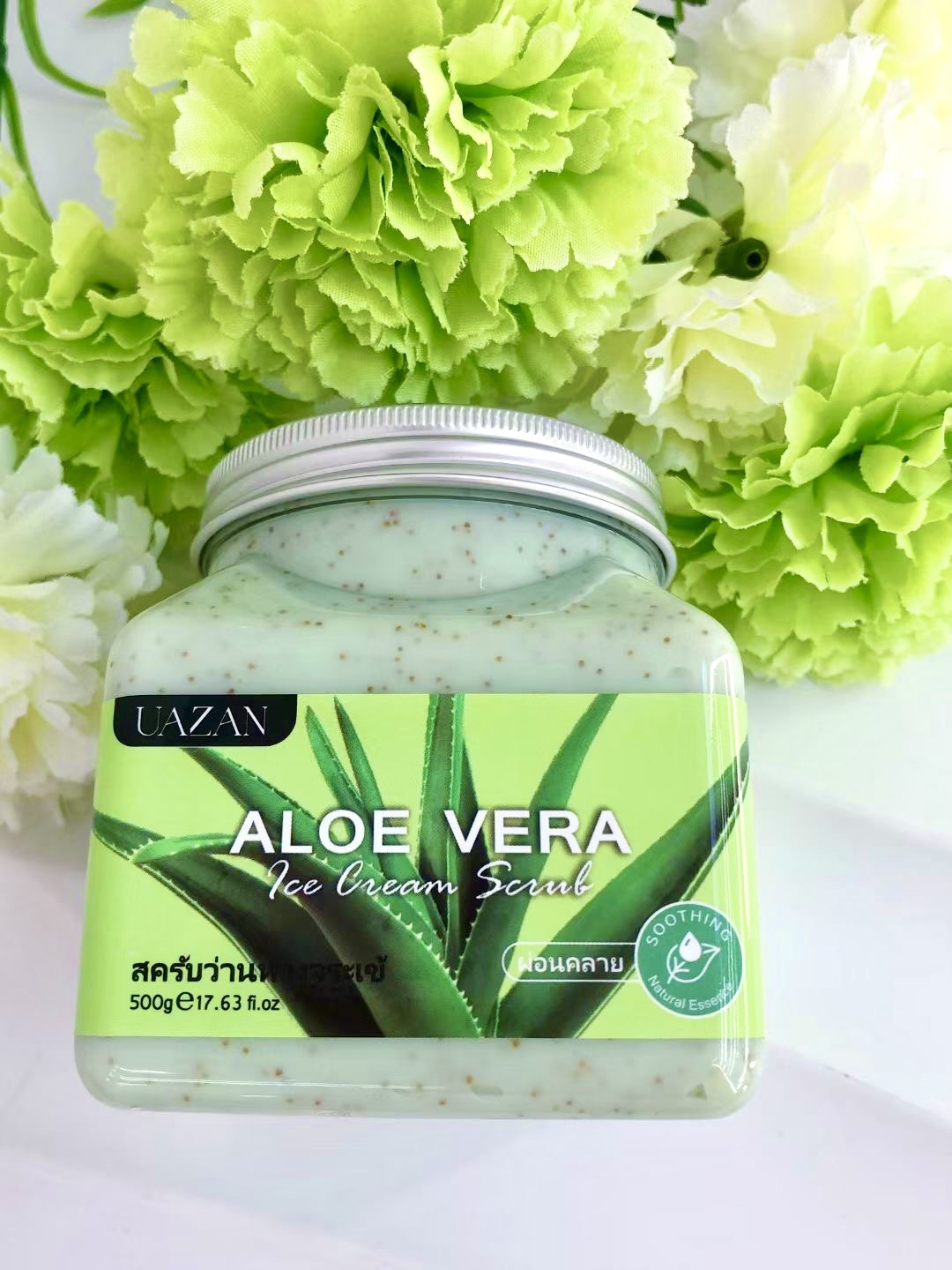 UAZAN植物水果磨砂膏身体去角质沐浴盐死皮清洁嫩肤美容护肤身体护理详情64
