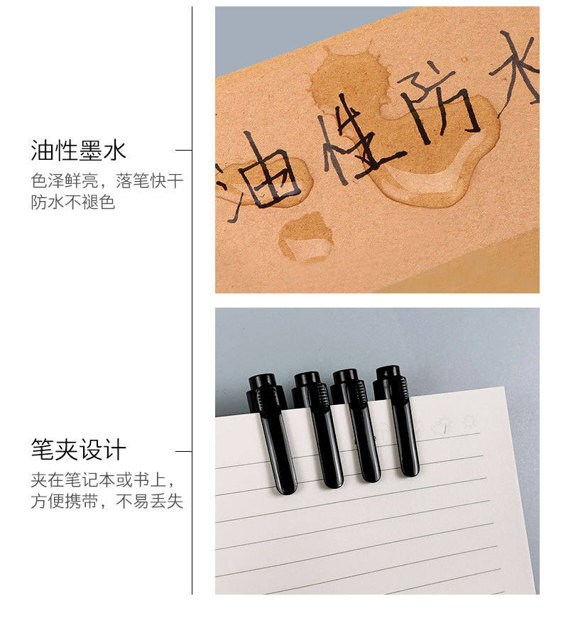 Qianhui Art Tools: Outline, hook pen, oil painting outline, Wolf-hair outlining pen, outlining pen, painting outline brush pic 5