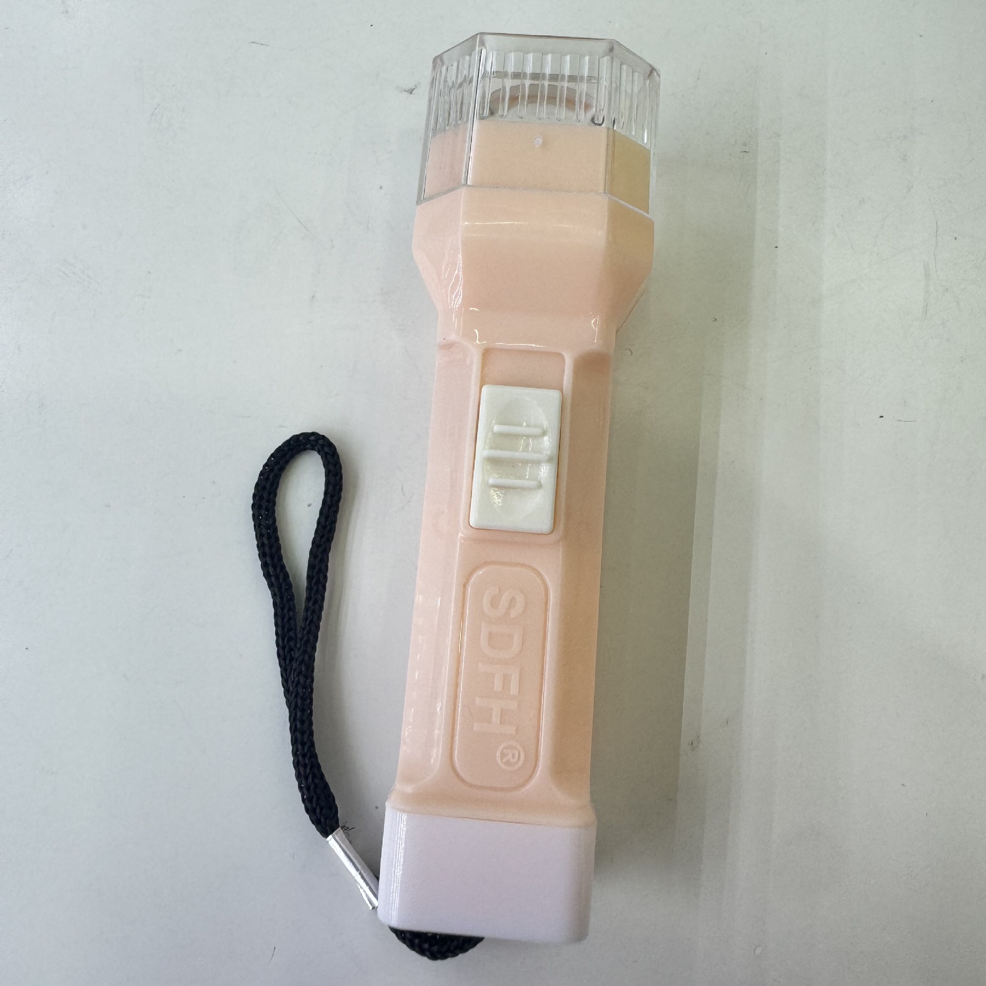 Wholesale of various styles of flashlights, colored plastic outdoor household hand-held white light illumination portable keychain flashlights pic 3