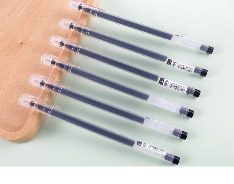 Large capacity wholesale of Juneng writing gel pen, student office quick-drying pen, needle tube 0.5mm, exam signature pen pic 11