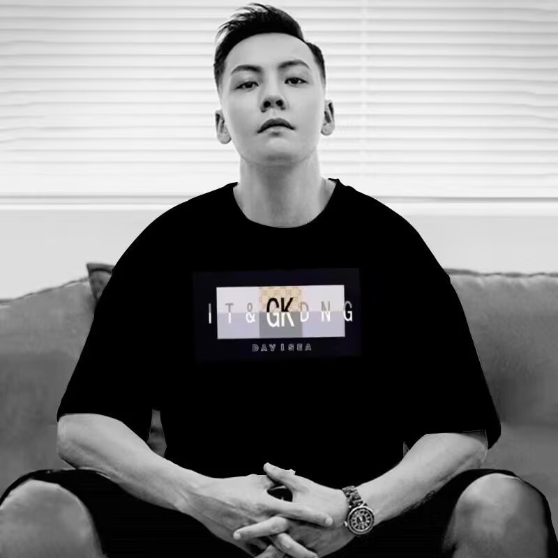 Wholesale of 2025 new summer pure cotton round-neck half-sleeved T-shirts for both men and women, loose short sleeves pic 18