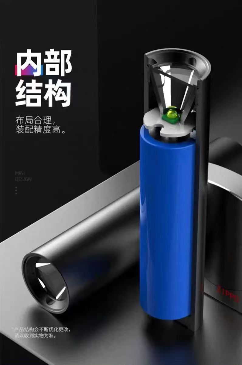 迷你强光手电筒USB充电铝合金电筒超亮LED灯珠调焦远射便捷手电筒详情6