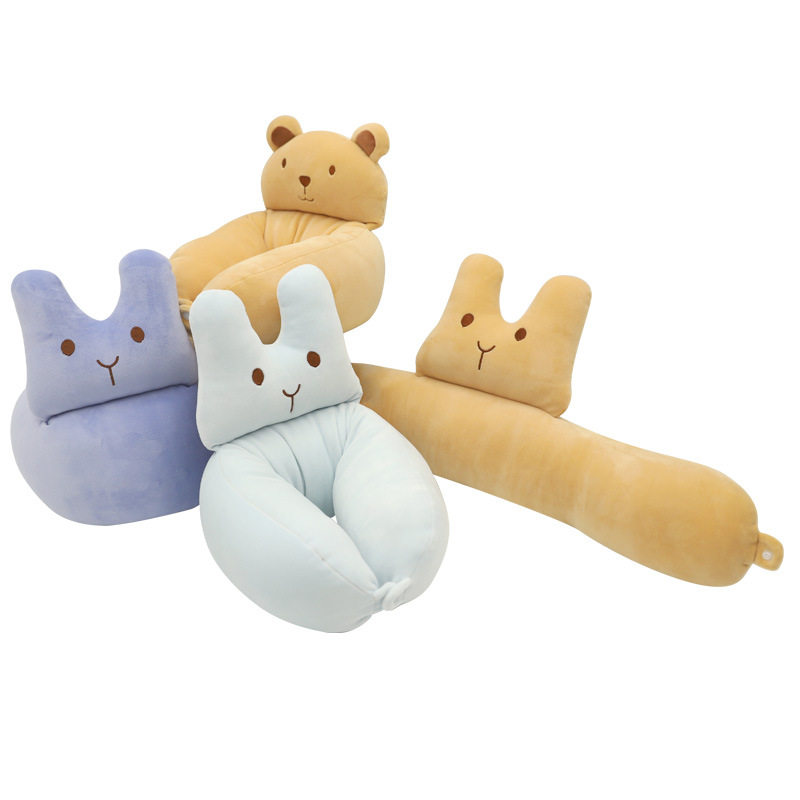 卡通动物充棉U型枕定货 康乐屋PP棉填充颈枕 旅行出差颈椎枕订做详情4