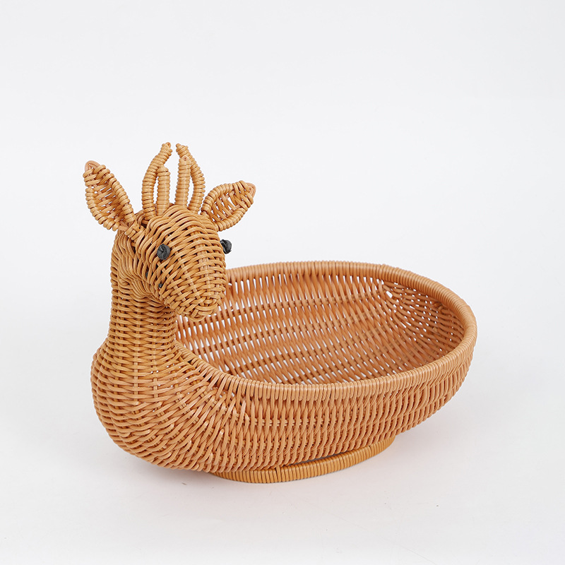 Multi-functional solid wood fruit box, Vietnamese snack decoration fruit plate, 8-inch soup plate set with plastic electroplating and acrylic printing pic 5