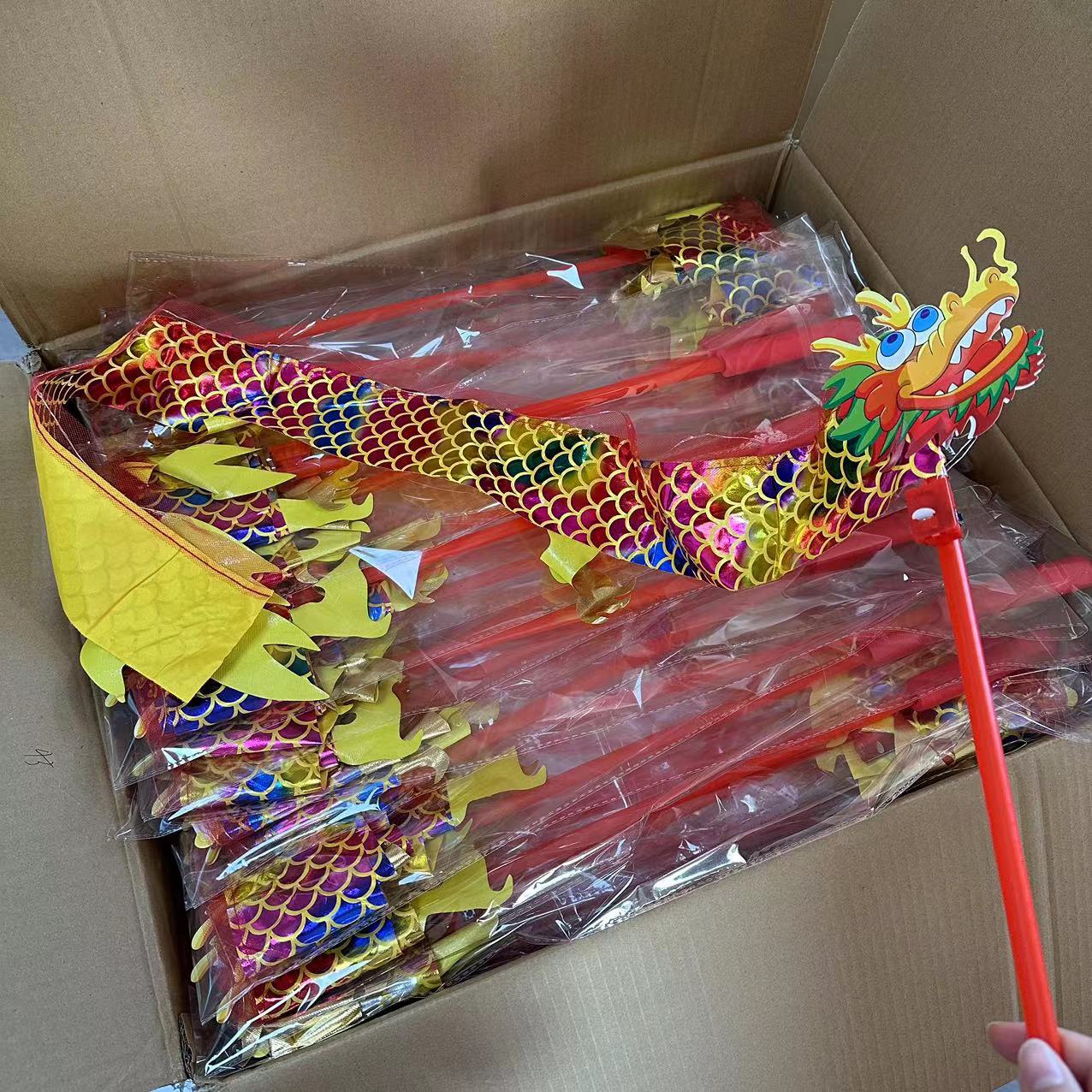 发光舞龙彩带中国甩龙彩带带灯儿童健身体操彩带发光舞龙灯笼玩具详情18