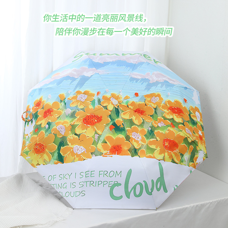 全自动卡通雨伞女可爱晴雨两用太阳伞防晒防紫外线遮阳伞定制logo详情26