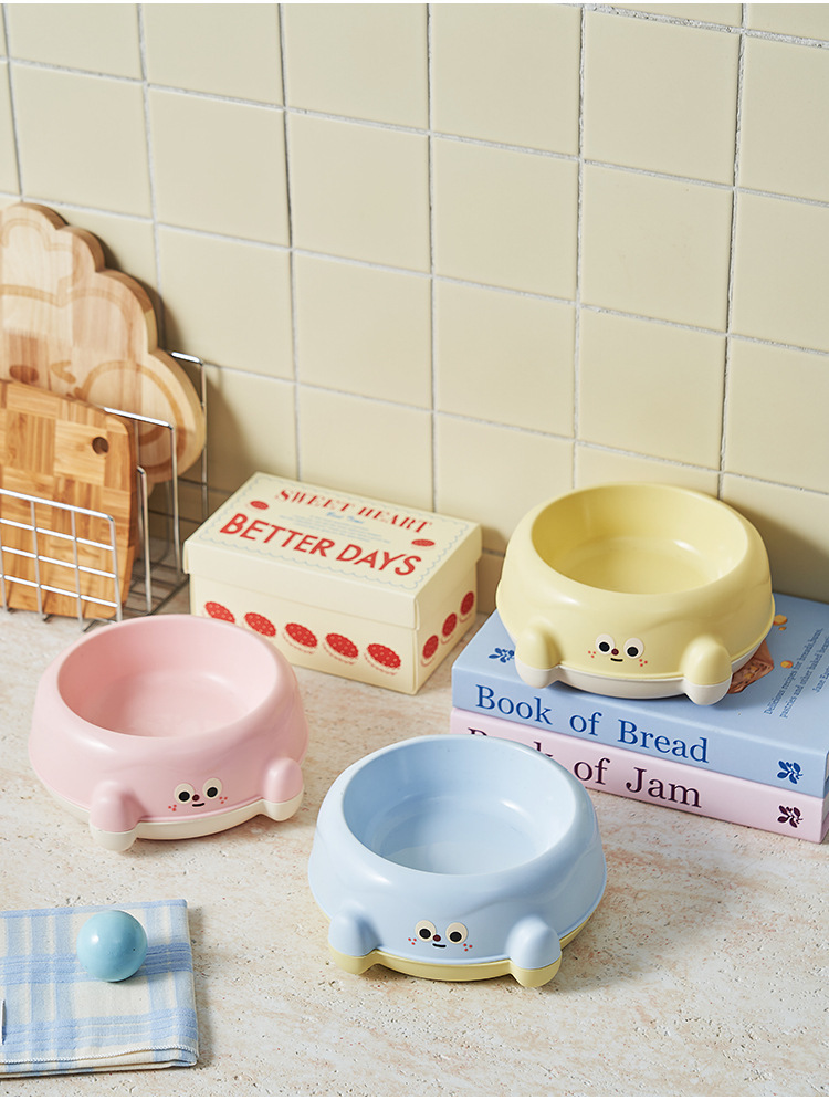 Factory pet bowl, stainless steel cat slanted neck guard drinking bowl, high-legged single bowl cat bowl, anti-slip and anti-tipping tableware pic 11