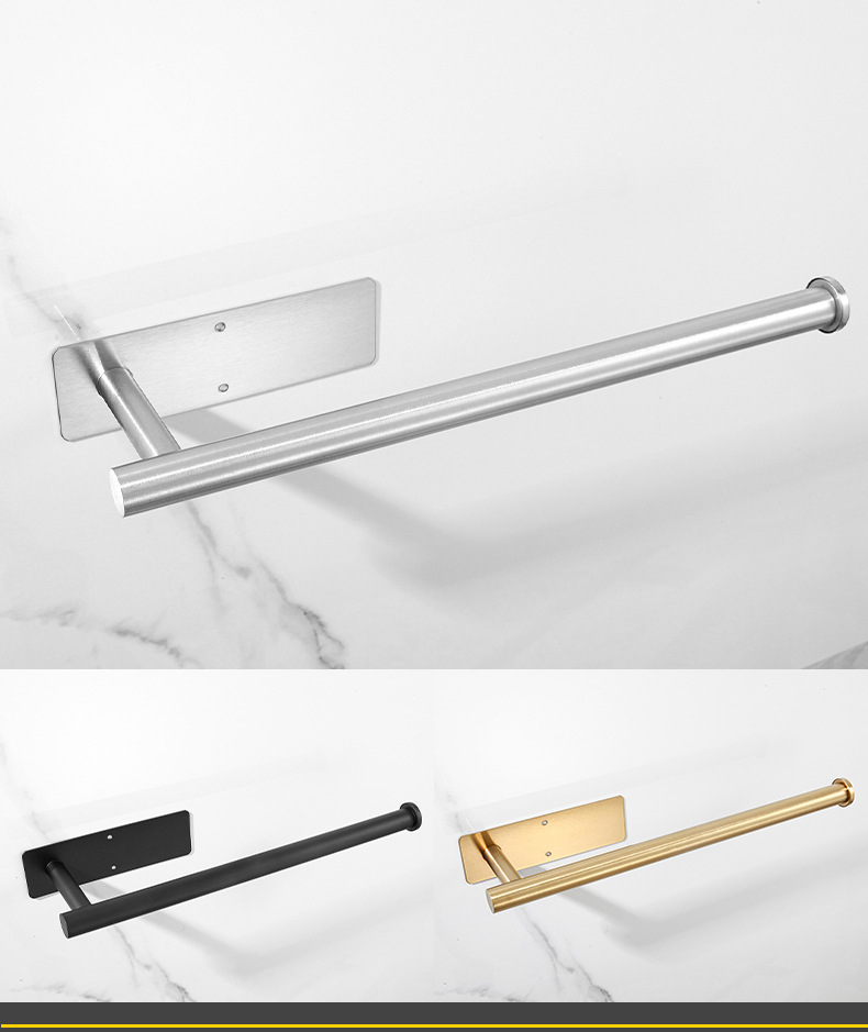 跨境纸巾架不锈钢厕纸架卷纸架免打孔卫生间壁挂厕所浴室纸巾杆详情14