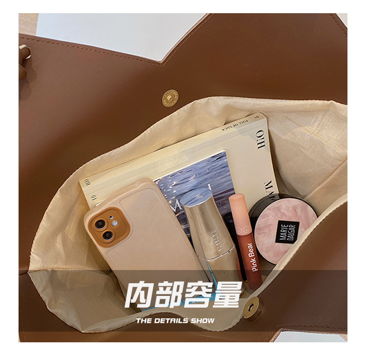 大容量托特包包女2025新款潮复古手提草编包百搭单肩编织包通勤包详情7