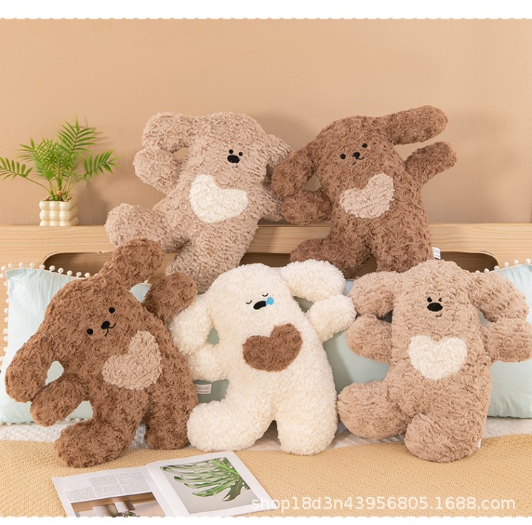 欢乐小狗抱枕可爱柔软靠垫情侣生日礼物毛绒玩具床上小狗抱枕靠垫详情11