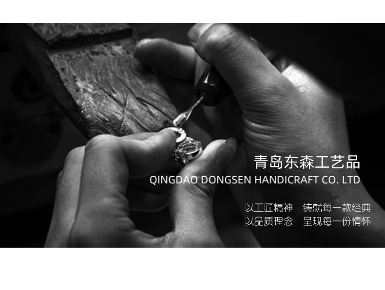 AB家奶油白珐琅戒指女小众高级轻奢法式复古戒指高级感开口戒指详情27