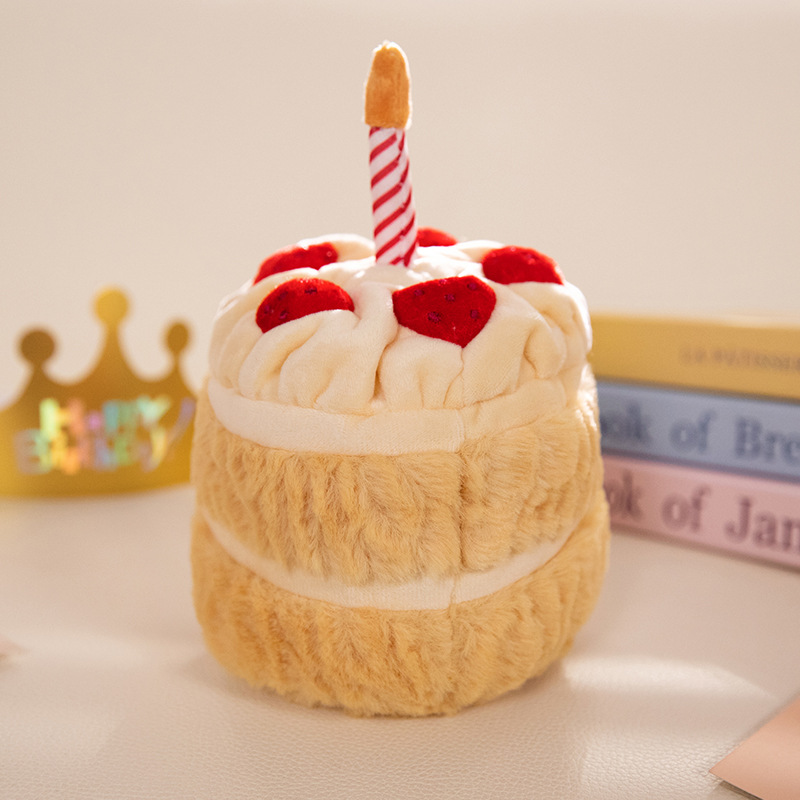 Jellycat趣味彩虹生日蛋糕毛绒玩具节日礼物假蛋糕可唱生日歌玩偶详情8