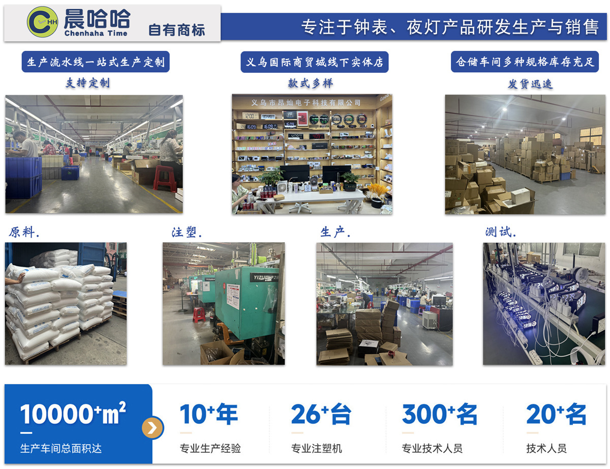 跨境推荐LED投影闹钟镜面数字时钟温度时间投影钟表客厅高级感详情1