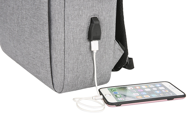 跨境大容量17寸双肩电脑包可定制高级感商务通勤旅行背包电脑包详情31