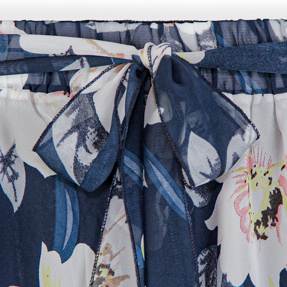 2025 Summer European and American floral large skirt, chiffon skirt, A-line skirt, versatile and fashionable dress JR2221 pic 10