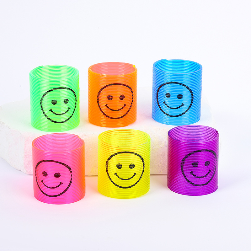 魔力彩虹圈迷你笑脸3.2x3.5CM叠叠乐七彩弹簧圈儿童玩具工厂批发详情30