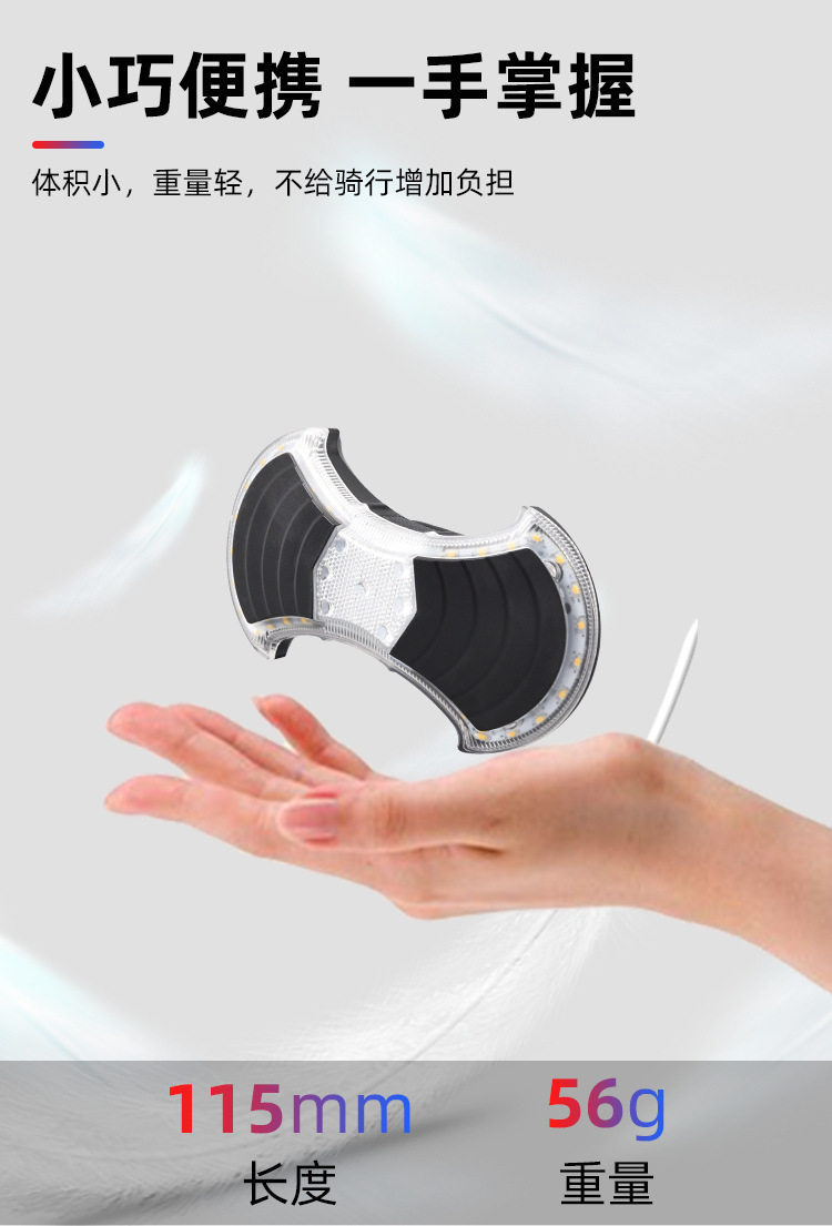 Bicycle turn signal, USB charging, bicycle taillight, LED wireless remote control, turn signal, warning light, cycling equipment pic 10