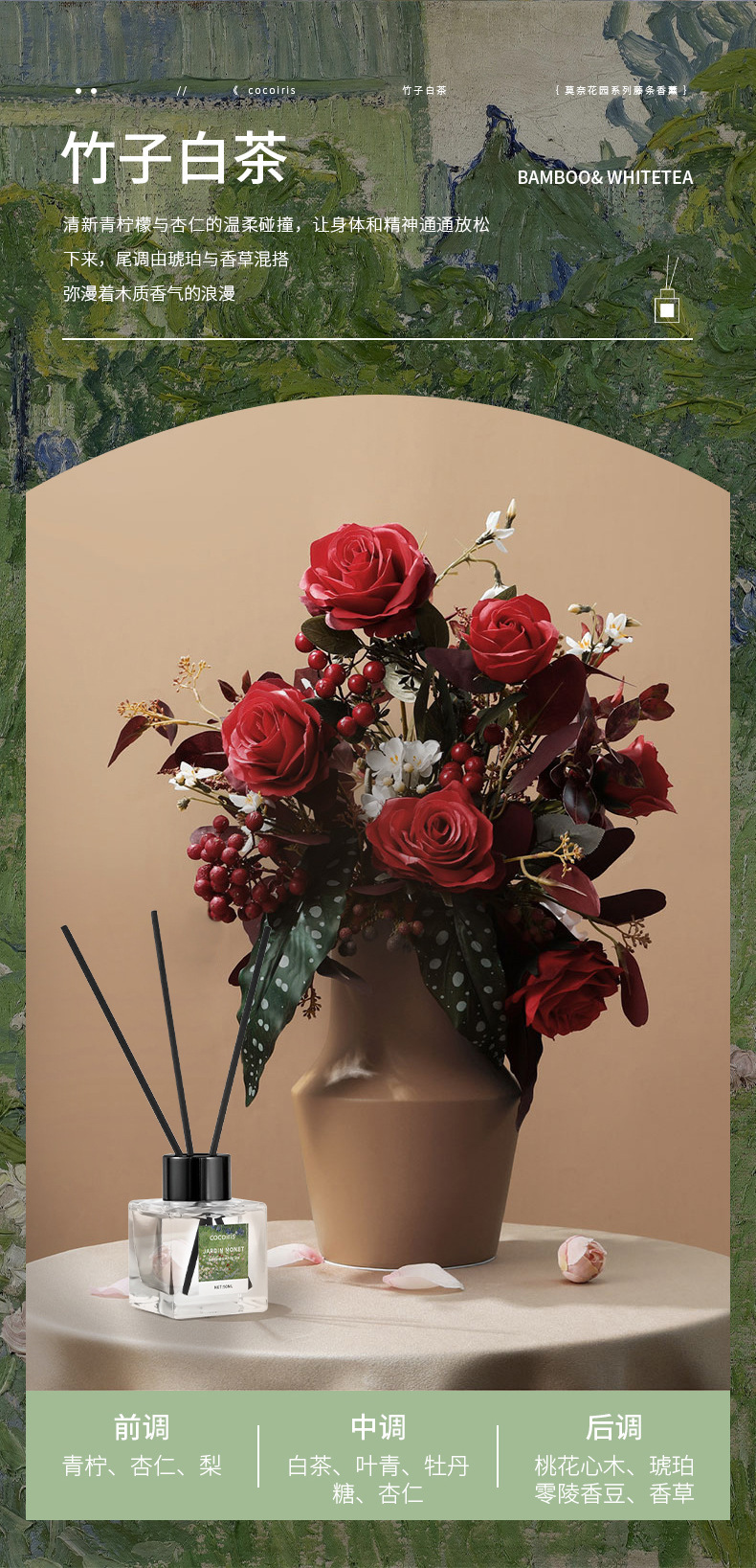 无火香薰卧室持久家用栀子花香薰摆件酒店室内房间留香去异味香熏详情5