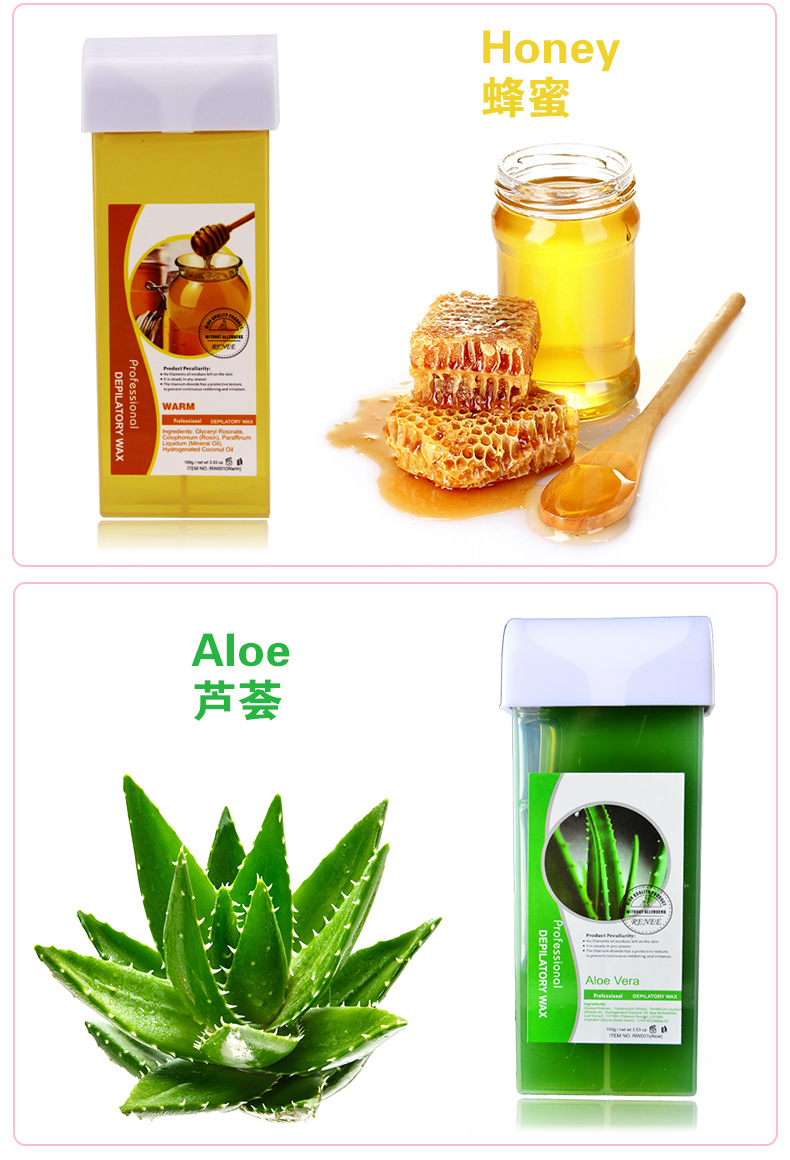 Cross-border 100g beauty and body care special hair removal wax available in multiple colors. Wholesale of hair removal wax pic 8