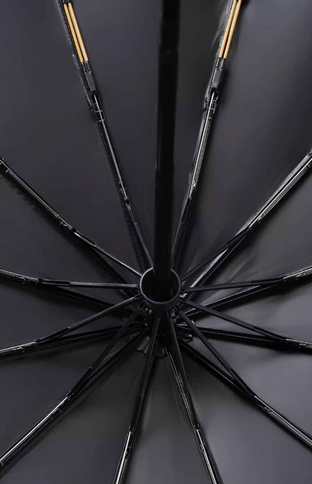 雨伞自动伞24骨大伞 遮阳伞加固抗风暴黑胶防晒伞男士自动晴雨伞详情32