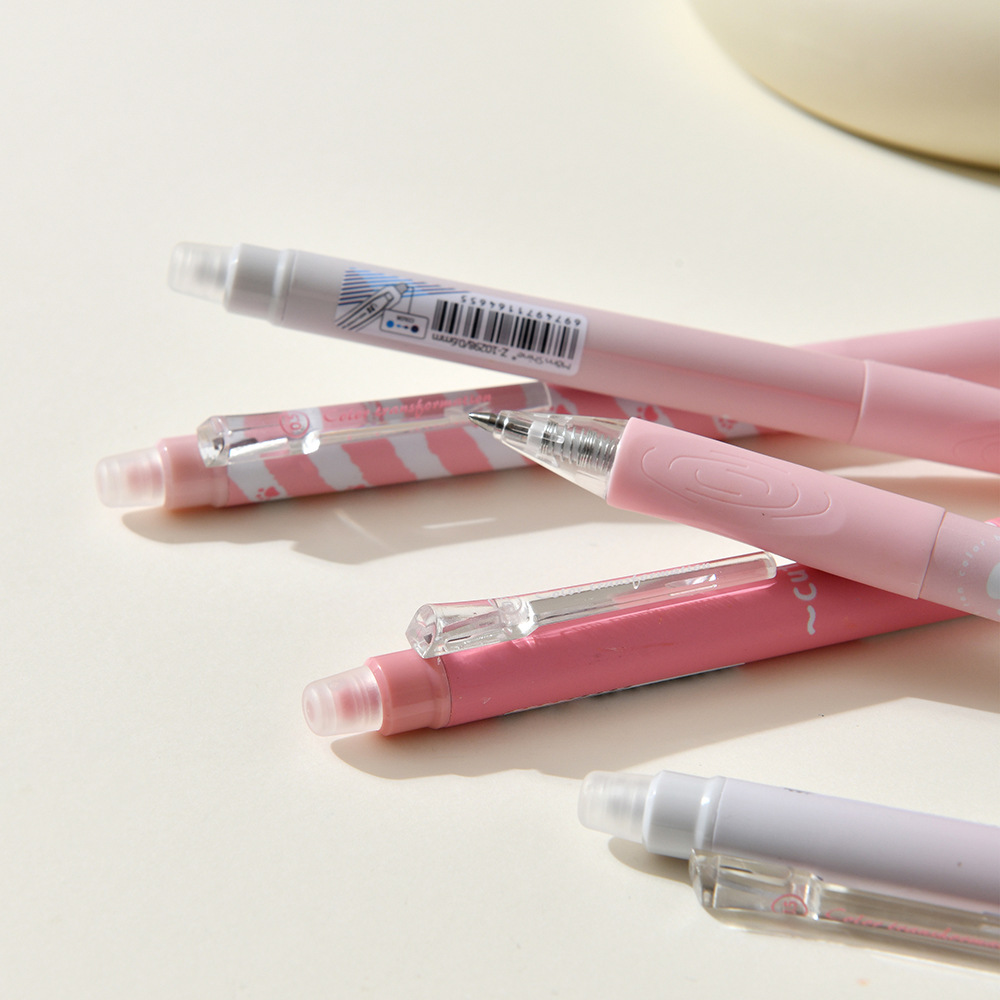 Chenxi Cat Paw Erasable Color-changing Pen 6-piece Set, Soft rubber case Planner Pen, Drawing Pen, Gel Pen, Colorful Creative Erasable Pen pic 23