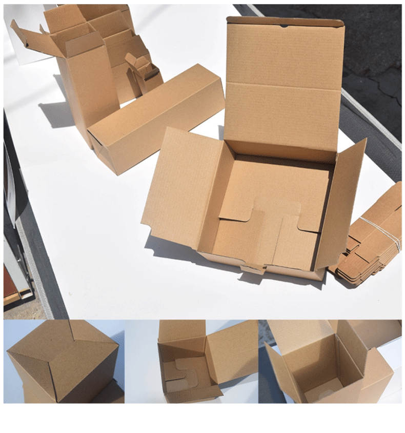 In-stock thickened three-layer kraft paper box, 2MM kraft corrugated box packaging box, hardware battery electronic accessories packaging pic 12
