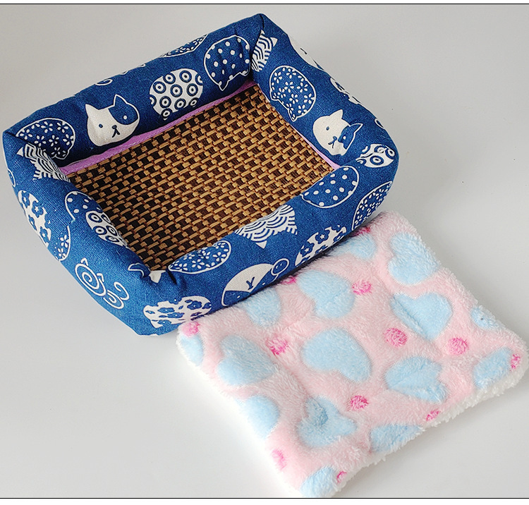 Summer cat beds, cool beds, cat MATS, rattan MATS, dog beds, small and medium-sized dog teddy pet beds, ice beds, cat supplies pic 20