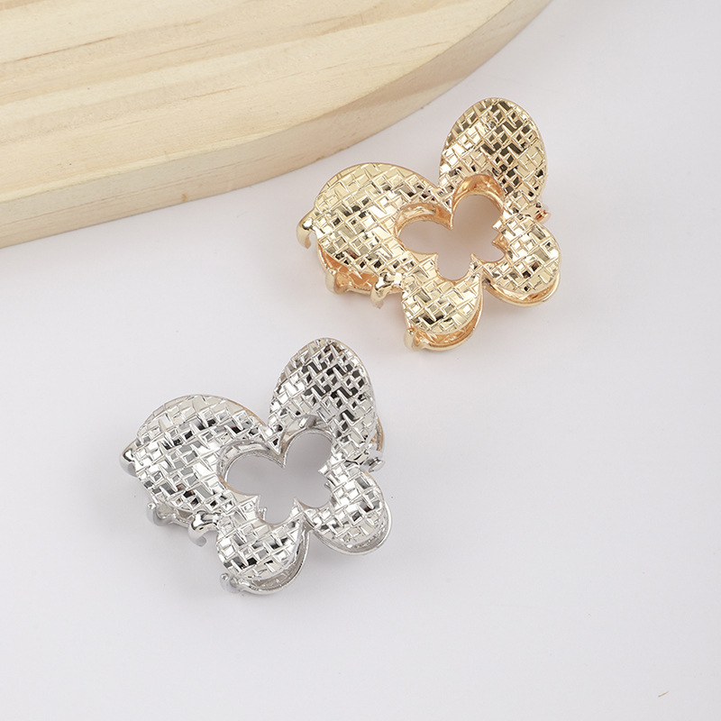 现货小抓夹鲨鱼夹小号发夹轻奢蝴蝶抓夹带钻刘海边夹diy发饰批发详情9