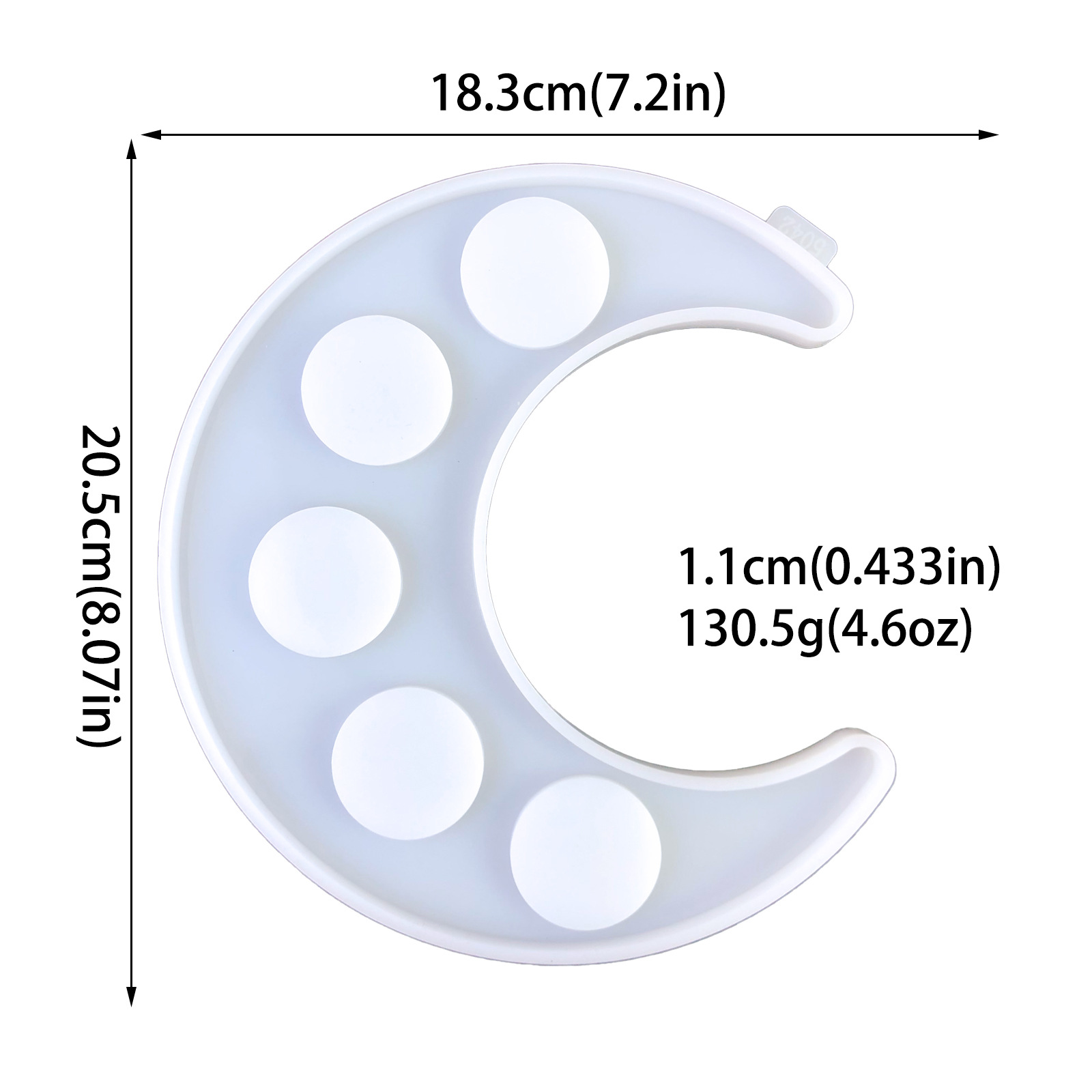 月亮烛台石膏模具diy水晶滴胶ins风月亮烛台托硅胶模具详情4