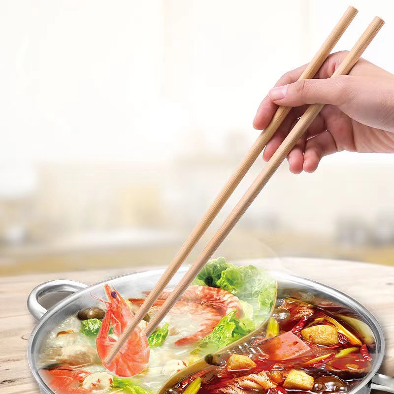 【 Zone 2-9 】 Fried Dough Stick Chopsticks /100/ Bundle /1000/ Box Long chopsticks, Extra-long fried dough stick chopsticks wholesale, Hot pot chopsticks, Extended chopsticks, household and commercial, thickened for noodle frying pic 7