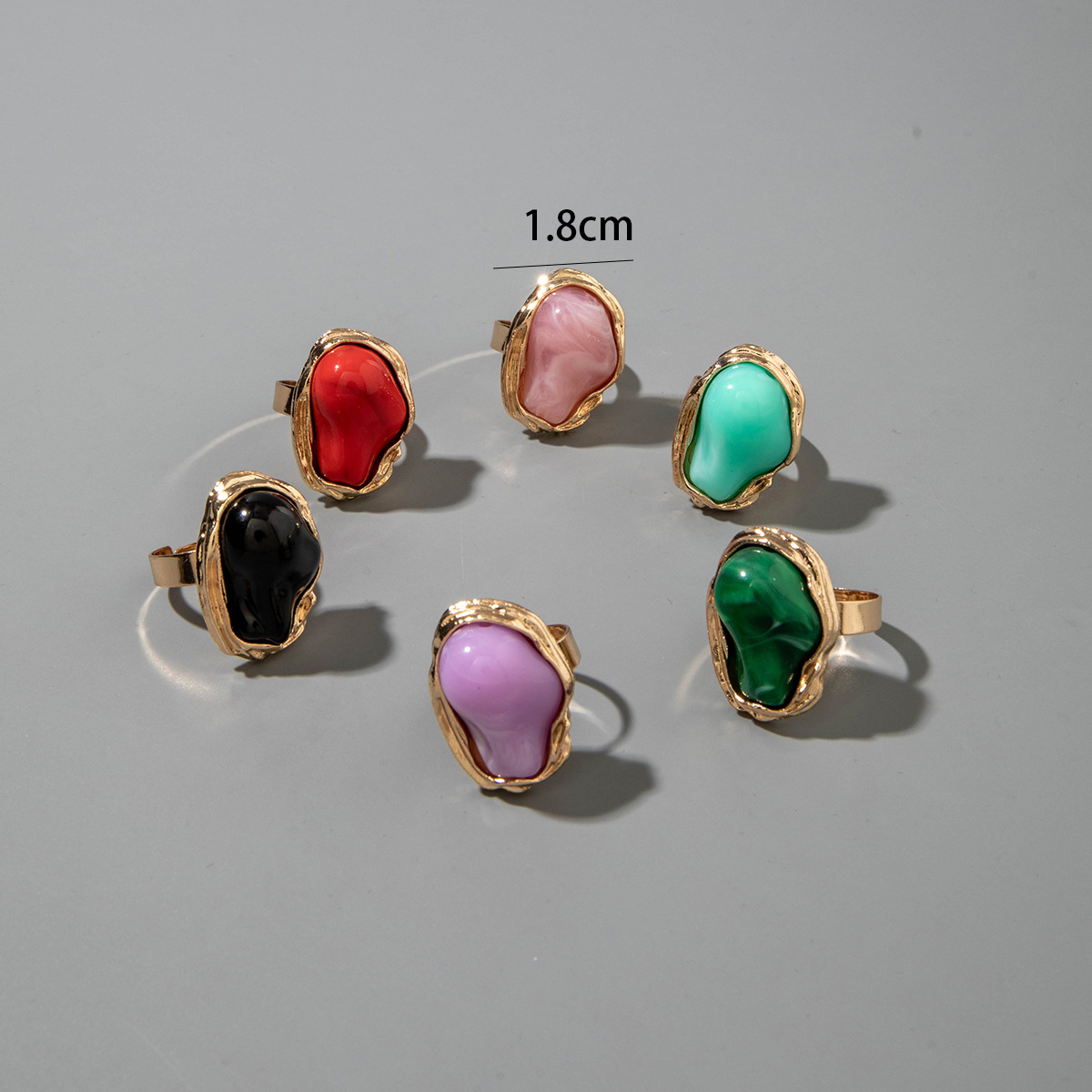 欧美跨境法式复古异形珍珠戒指女食指指环个性时尚设计开口尾戒详情10