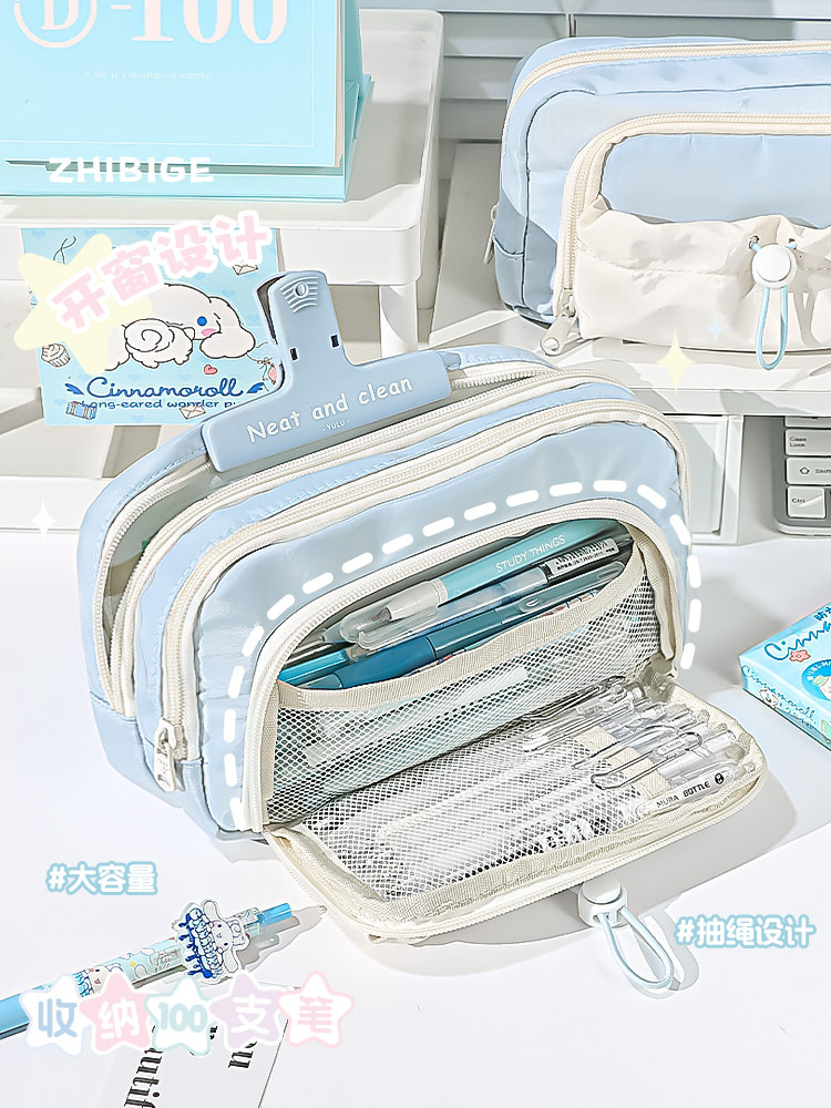 笔袋大容量高颜值文具盒简约铅笔盒初中生高中生ins风文具袋学生详情4