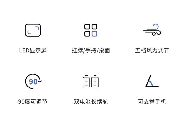 新款手持风扇便携式随身静音迷你学生可充电超长续航大风力制冷详情3